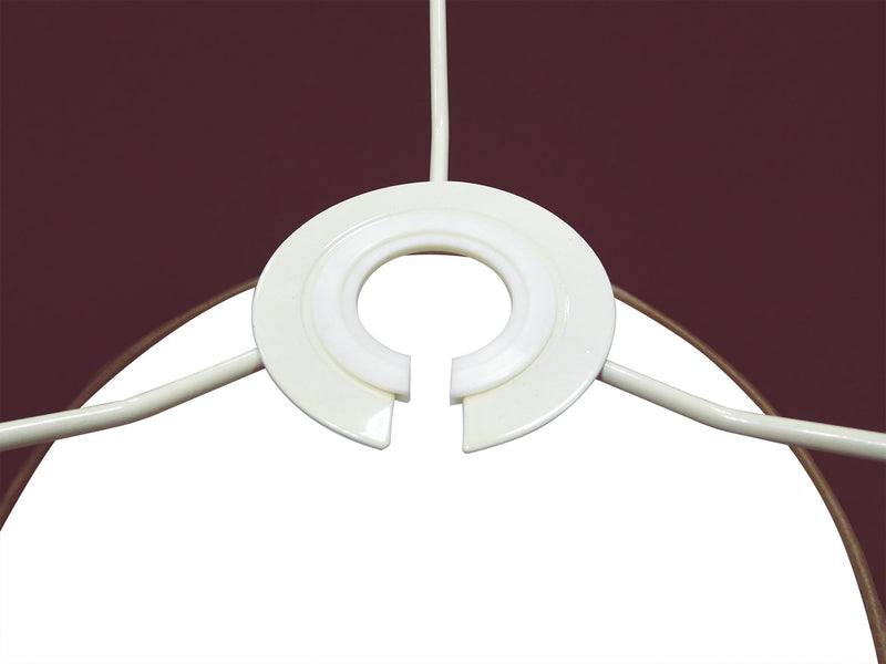 Deco Sigma Round Cylinder, 300 x 170mm Dual Faux Silk Fabric Shade, Antique Gold/Ruby • D0293