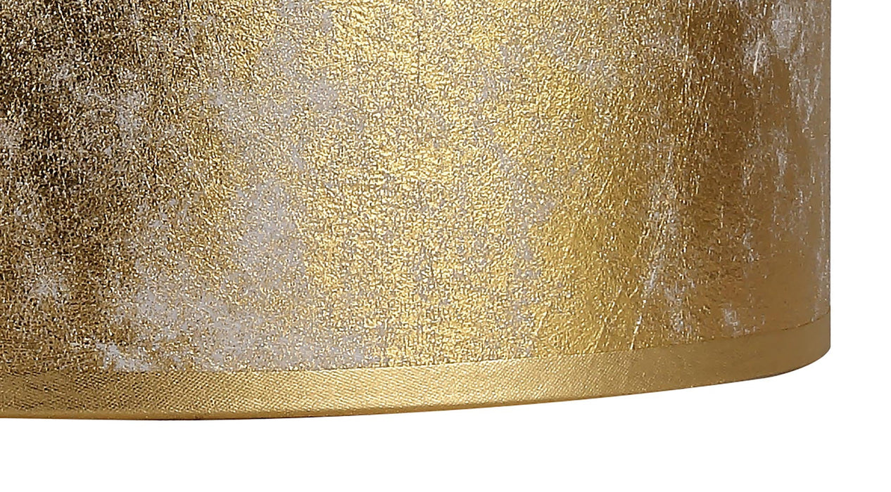 Deco Sigma Round Cylinder, 300 x 170mm Gold Foil With White Lining Shade • D0583