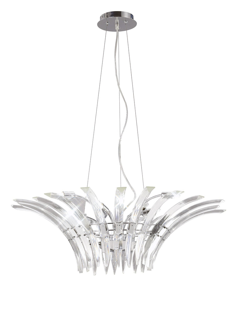 Diyas Sinclair Pendant 9 Light G9 Polished Chrome • IL50443