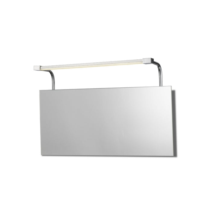 Mantra M5086 Sisley Wall Lamp 6W LED Chrome IP44 4000K, 420lm, Silver/Frosted Acrylic/Polished Chrome, 3yrs Warranty • M5086