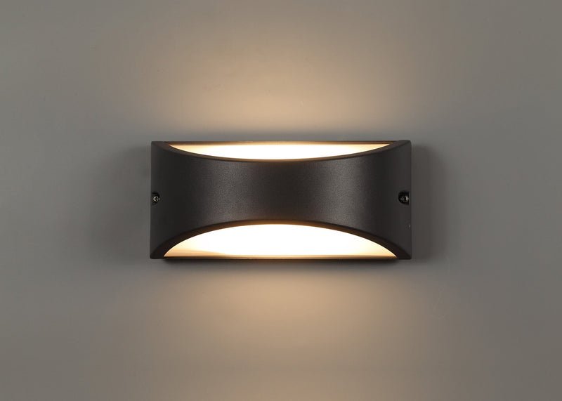 Deco Skelly Wall Lamp, 10W LED, 3000K, IP54, Anthracite, 3yrs Warranty • D0517