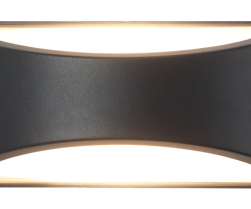 Deco Skelly Wall Lamp, 10W LED, 3000K, IP54, Anthracite, 3yrs Warranty • D0517