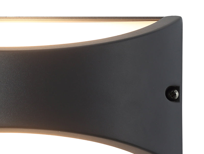 Deco Skelly Wall Lamp, 10W LED, 3000K, IP54, Anthracite, 3yrs Warranty • D0517