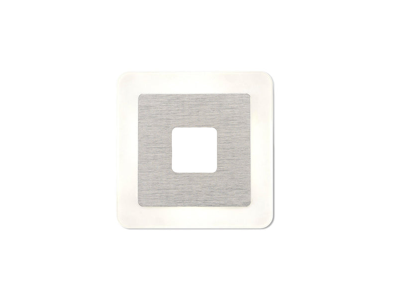 Mantra M5124 Sol Wall Lamp 14cm Square 4W LED 4000K, 360lm, Aluminium/ Acrylic, 3yrs Warranty • M5124