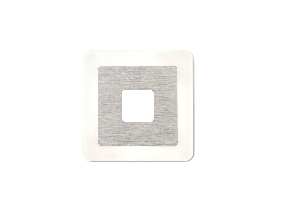 Mantra M5124 Sol Wall Lamp 14cm Square 4W LED 4000K, 360lm, Aluminium/ Acrylic, 3yrs Warranty • M5124