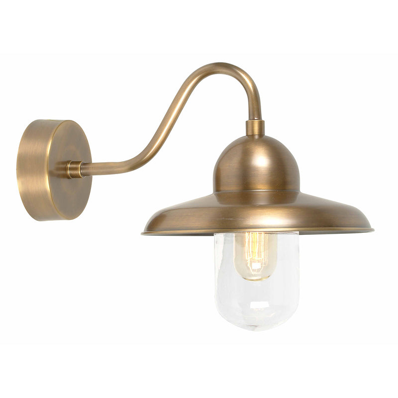 Elstead Lighting SOMERTONBR Somerton Brass Outdoor Wall Light