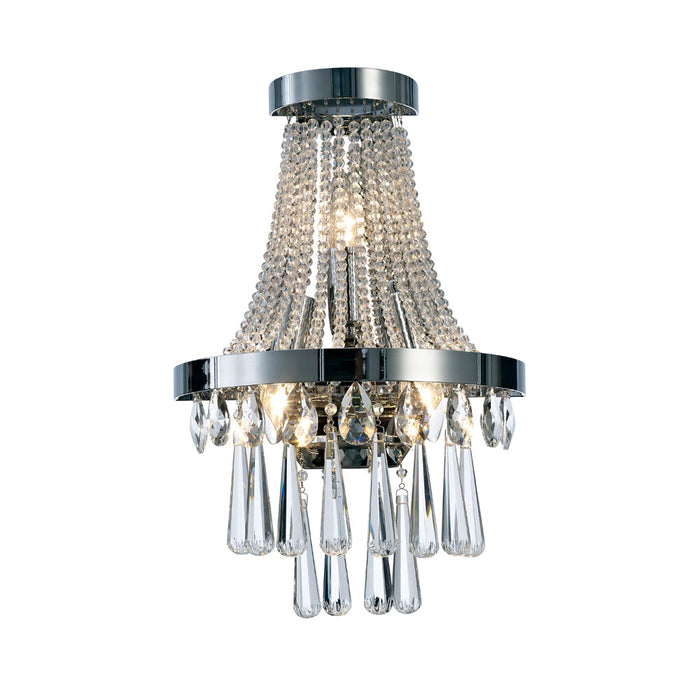 Diyas Sophia Wall Lamp 3 Light E14 Polished Chrome/Crystal • IL31434