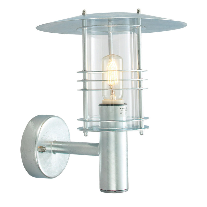 galvanised outdoor wall light