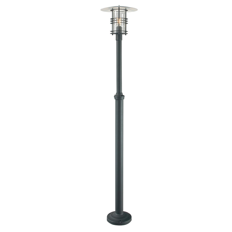 black outdoor wall light