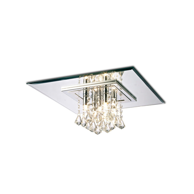 Diyas Starda Ceiling Square 5 Light G9 Polished Chrome/Crystal  • IL31004/G9
