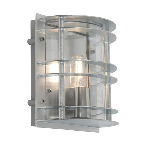 galvanised outdoor wall light