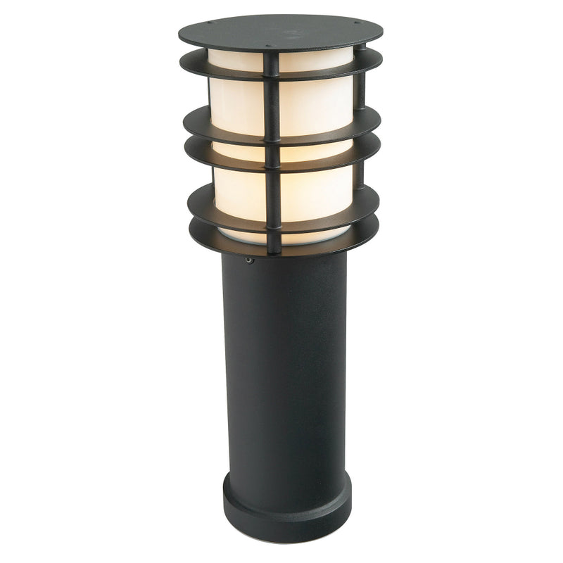 black bollard light