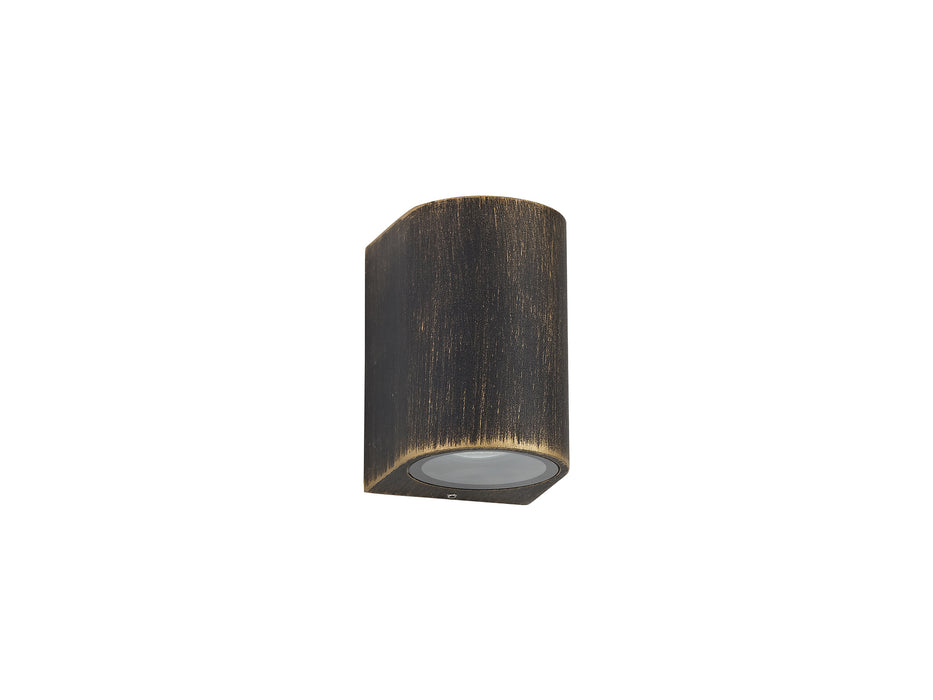 Regal Lighting SL-2076 1 Light Outdoor Wall Light Black and Gold IP54