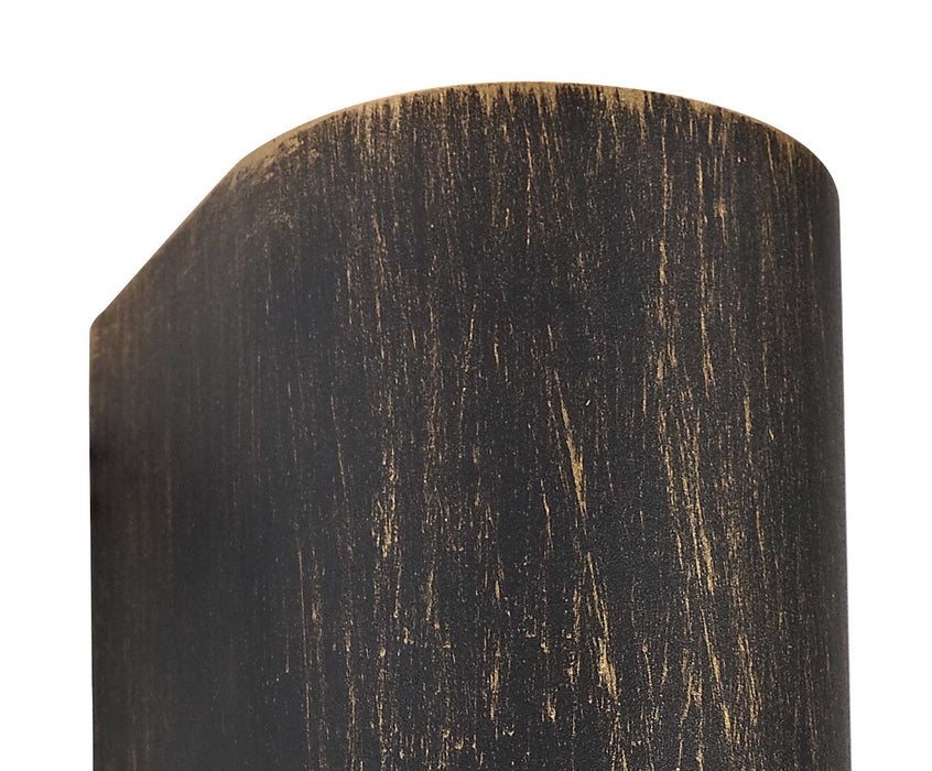 Regal Lighting SL-2075 2 Light Outdoor Wall Light Black and Gold IP54