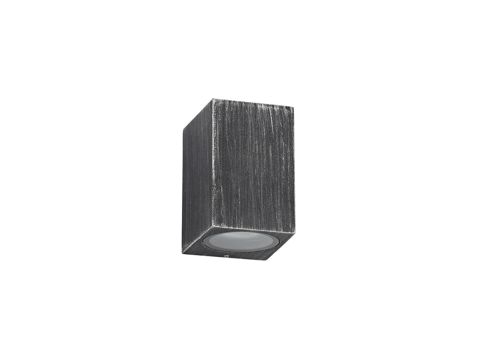 Regal Lighting SL-2074 1 Light Outdoor Wall Light Black And Silver IP54