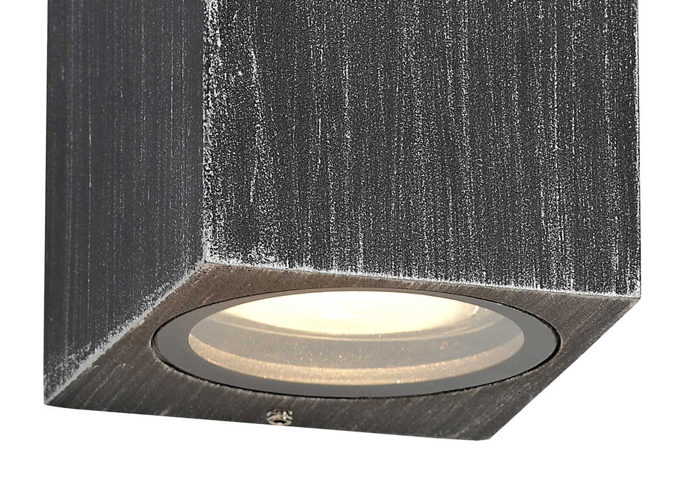 Regal Lighting SL-2074 1 Light Outdoor Wall Light Black And Silver IP54