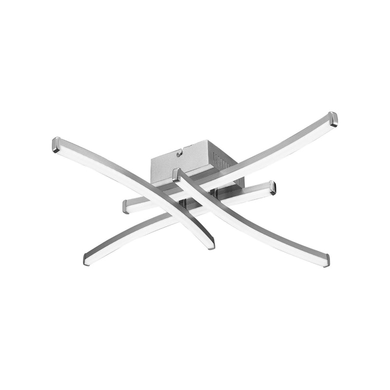 Mantra M5101 Surf Ceiling 26W LED Satin Nickel/Polished Chrome 3000K, 1800lm,, 3yrs Warranty • M5101