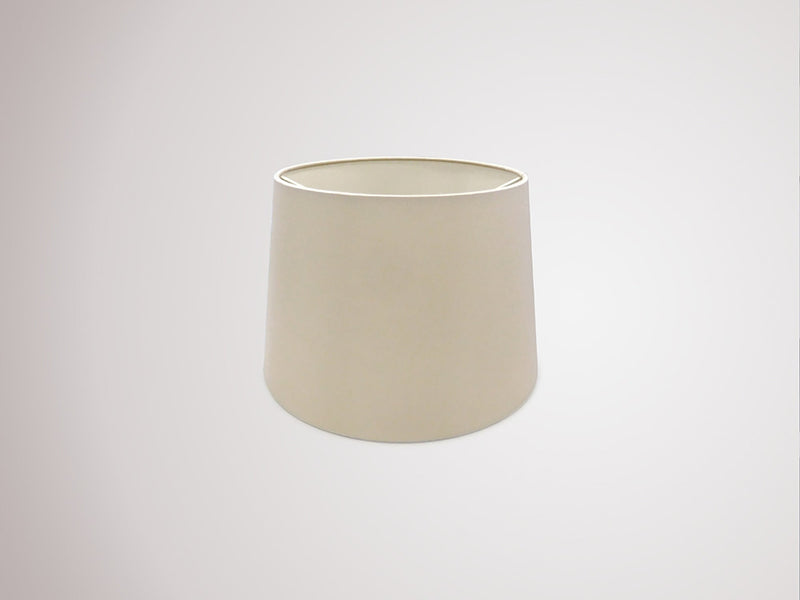 Deco Sutton Dual Mount Round Empire, 240/300 x 200mm Dual Faux Silk Fabric Shade, Nude Beige/Moonlight • D0301