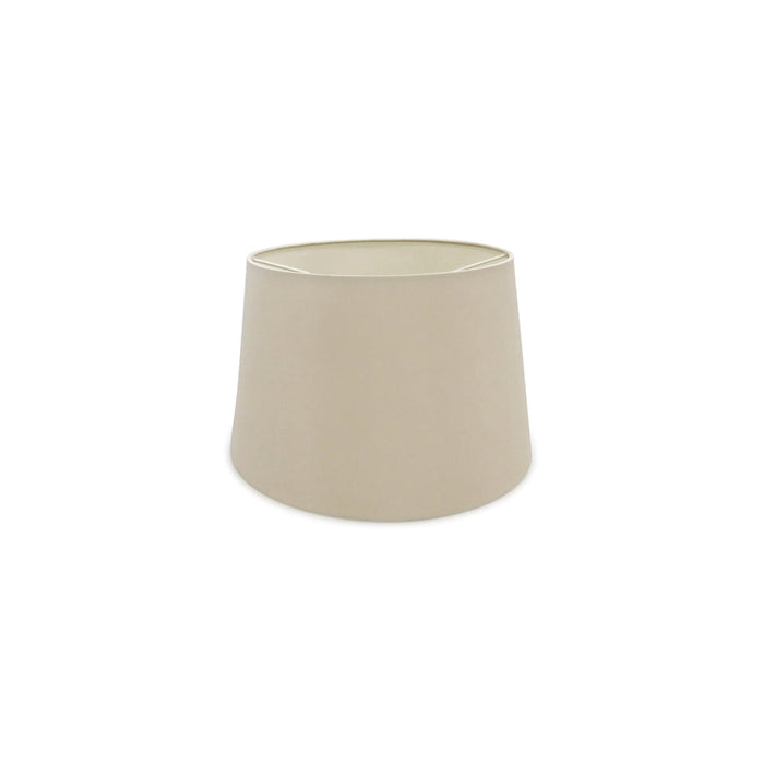 Deco Sutton Dual Mount Round Empire, 280/350 x 220mm Dual Faux Silk Fabric Shade, Nude Beige/Moonlight • D0302