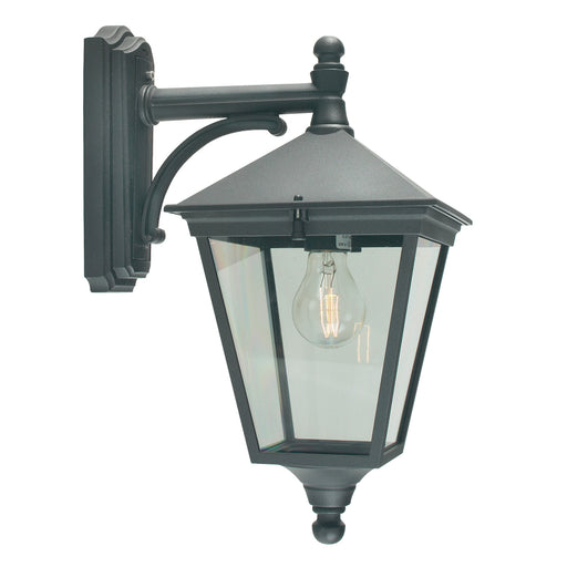 black outdoor wall light