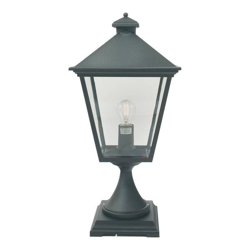 black outdoor wall light