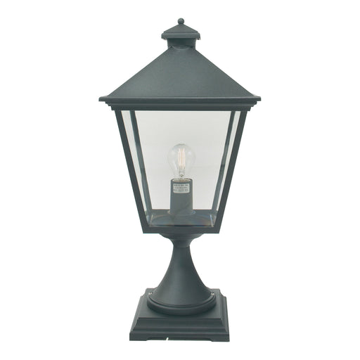 black outdoor wall light