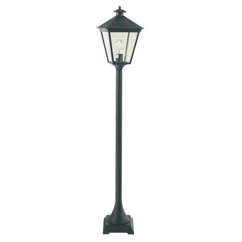 black outdoor wall light