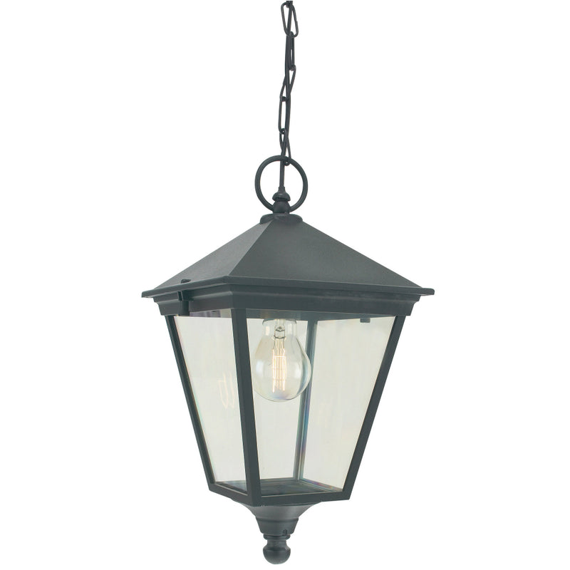 black outdoor wall light