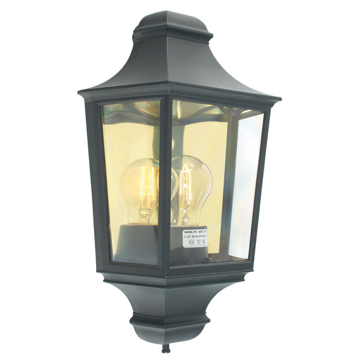 black outdoor wall light