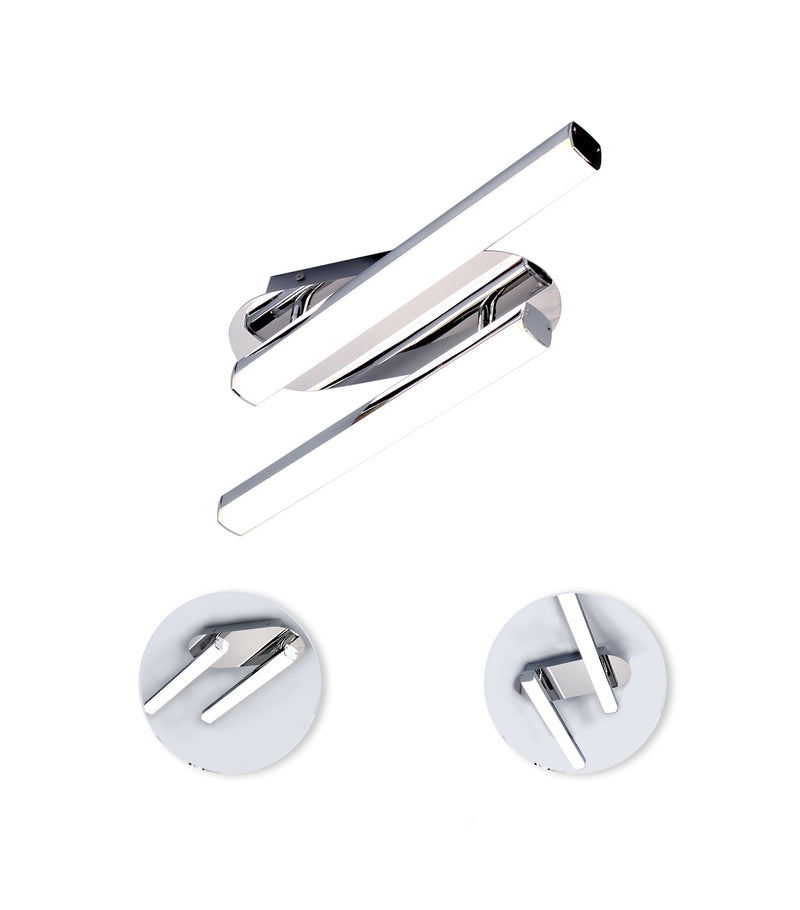 Regal lighting SL-2259 2 Light Flush LED Ceiling Light Polished Chrome IP44