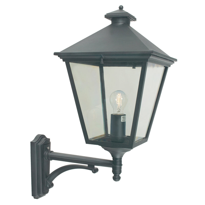 black outdoor wall light