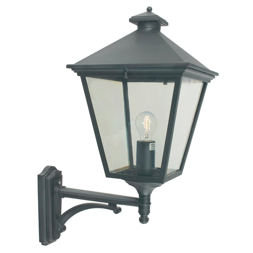 black outdoor wall light