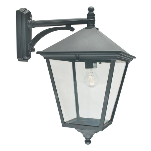 black outdoor wall light
