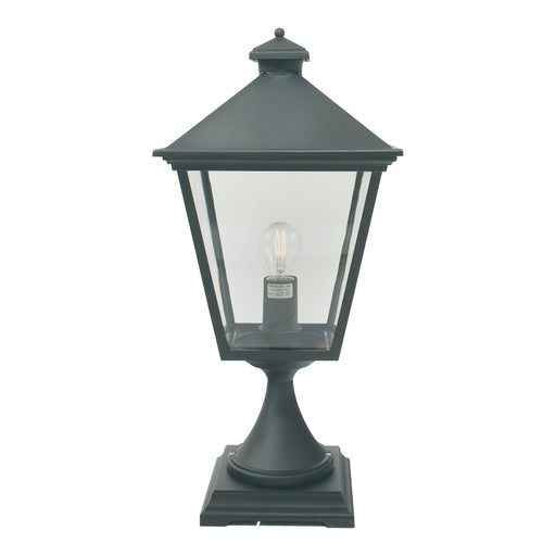 black outdoor wall light