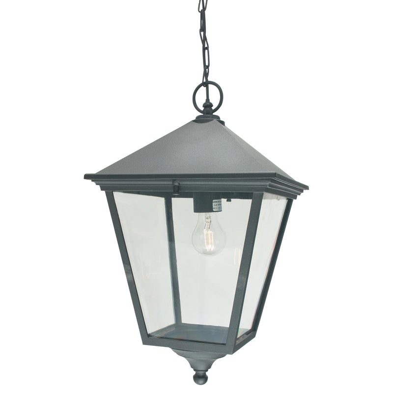 black outdoor wall light