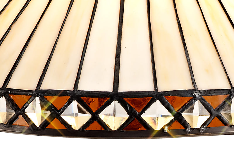 Regal Lighting SL-2038 Tiffany Easy Fit Shade For Pendant And Table Lamps 30cm