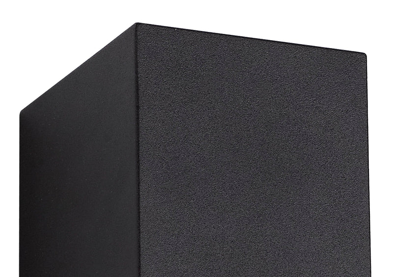 Deco Tomar Rectangle Wall Lamp, 1 x GU10, IP54, Sand Black • D0594