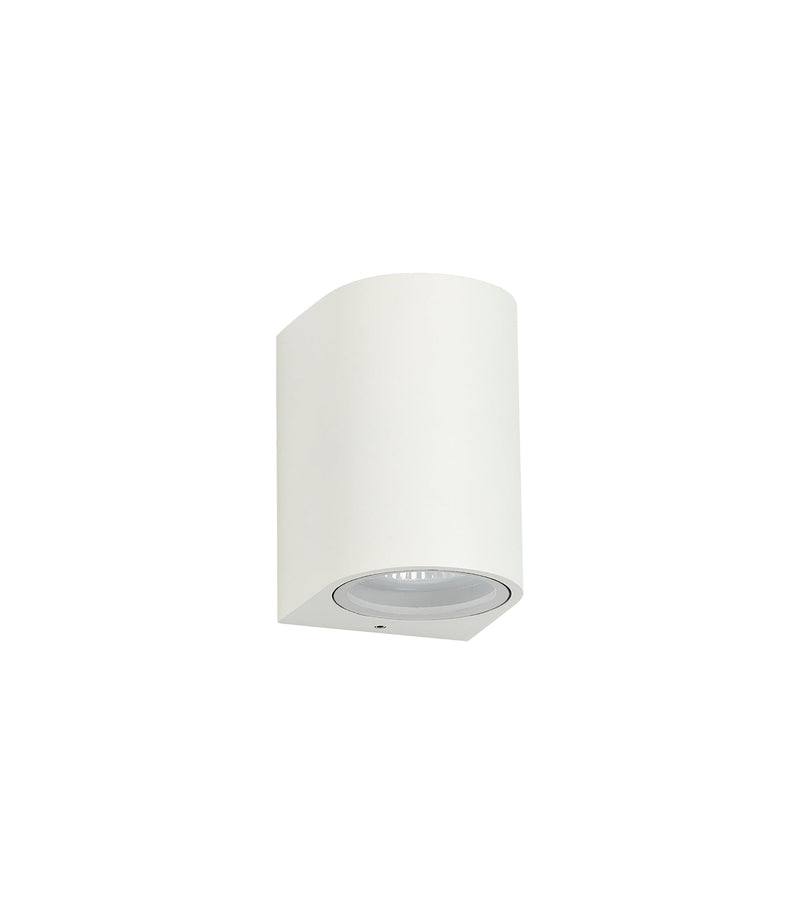 Deco Tomar Curved Wall Lamp, 1 x GU10, IP54, Sand White • D0596