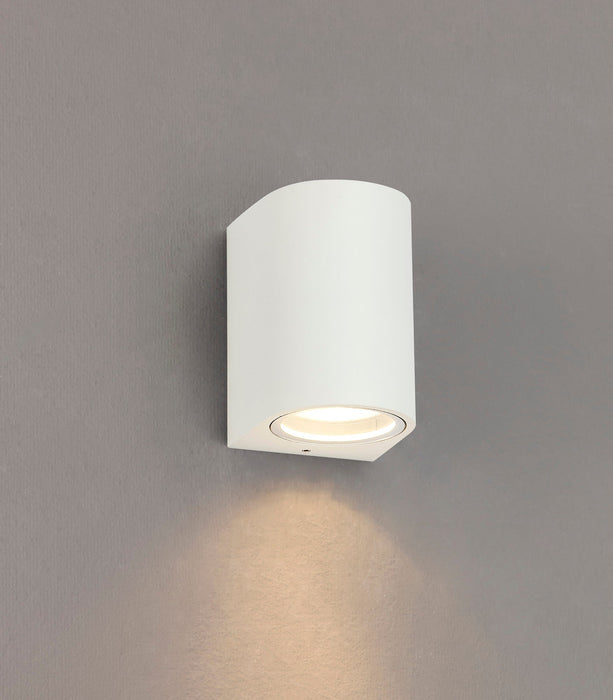 Deco Tomar Curved Wall Lamp, 1 x GU10, IP54, Sand White • D0596