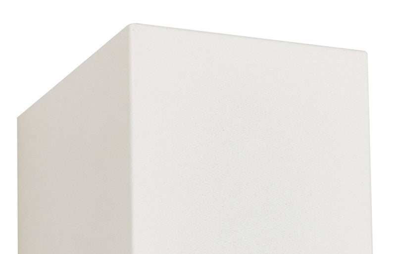 Deco Tomar Rectangle Wall Lamp, 1 x GU10, IP54,Sand  White • D0598