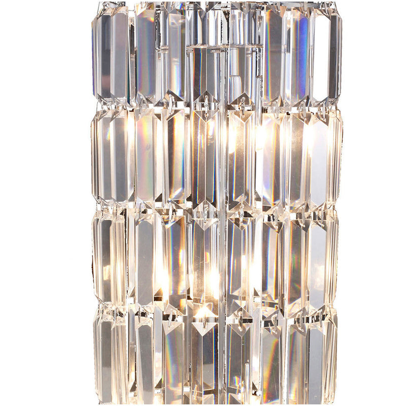 Diyas IL30070 Torre Crystal 1 Meter Polished Chrome • IL30070
