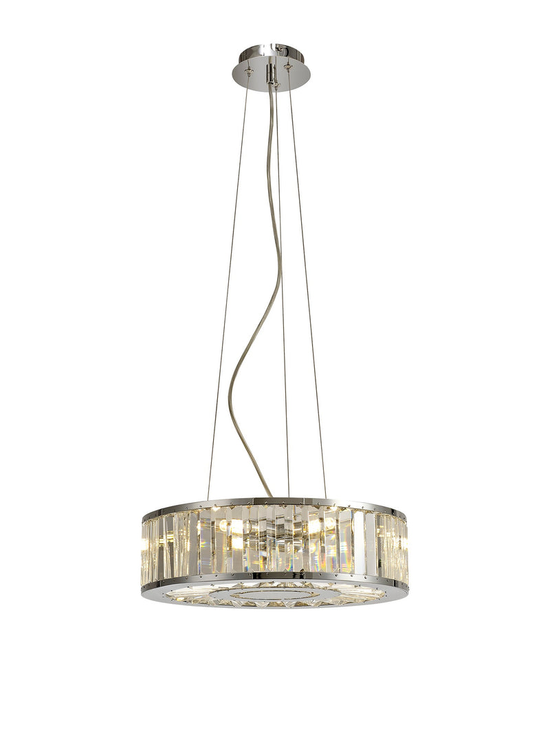 Diyas Torre Pendant 5 Light G9 Polished Chrome/Crystal • IL30072