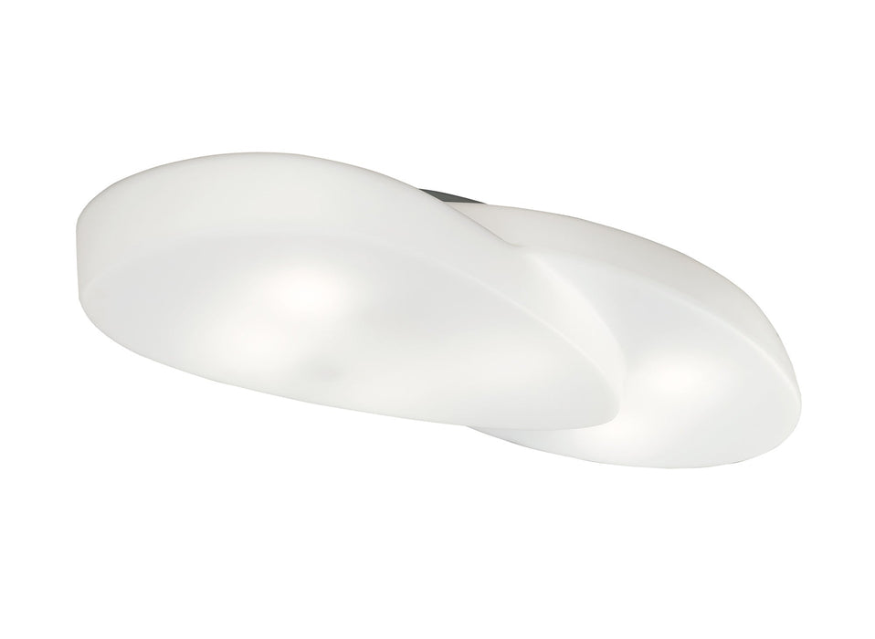 Mantra M1892 Ufo Ceiling 6 Light E27 Outdoor IP44, Matt White/Opal White • M1892