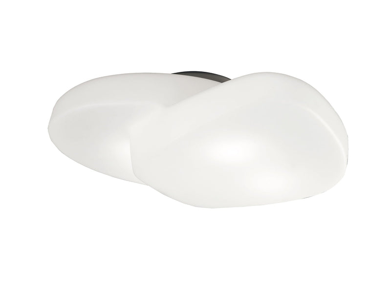 Mantra M1893 Ufo Ceiling 4 Light E27 Outdoor IP44, Matt White/Opal White • M1893