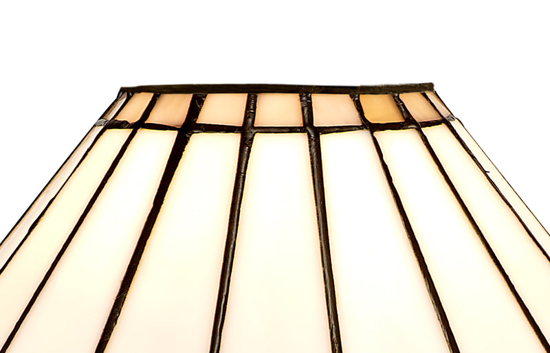 Regal Lighting SL-2045 Tiffany Easy Fit Uplighter Shade Cream And Grey With Clear Crystal 30cm