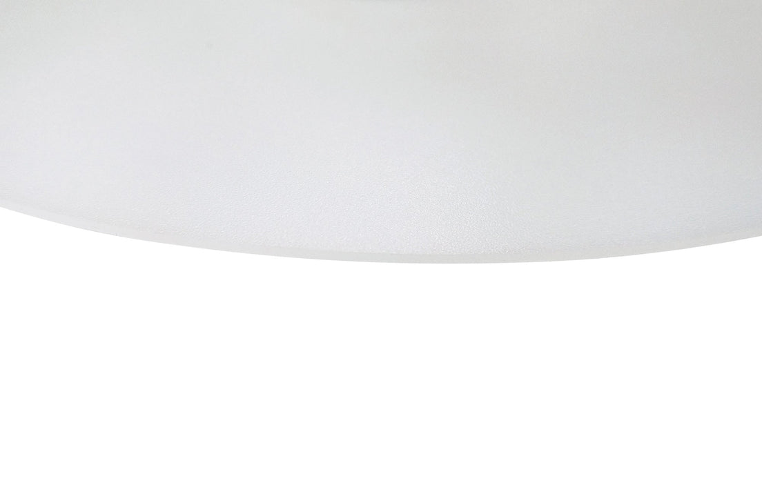 Deco Universal 300mm Frosted Acrylic Diffuser With Satin Nickel Centre Detail • D0322