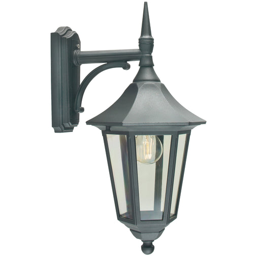 black outdoor wall light