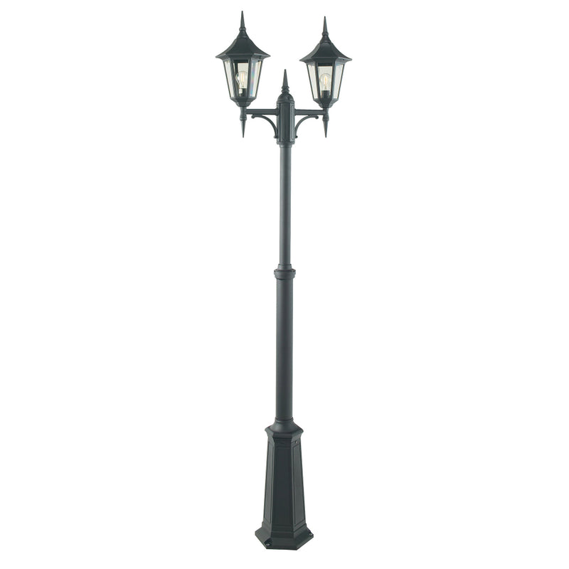 black outdoor wall light