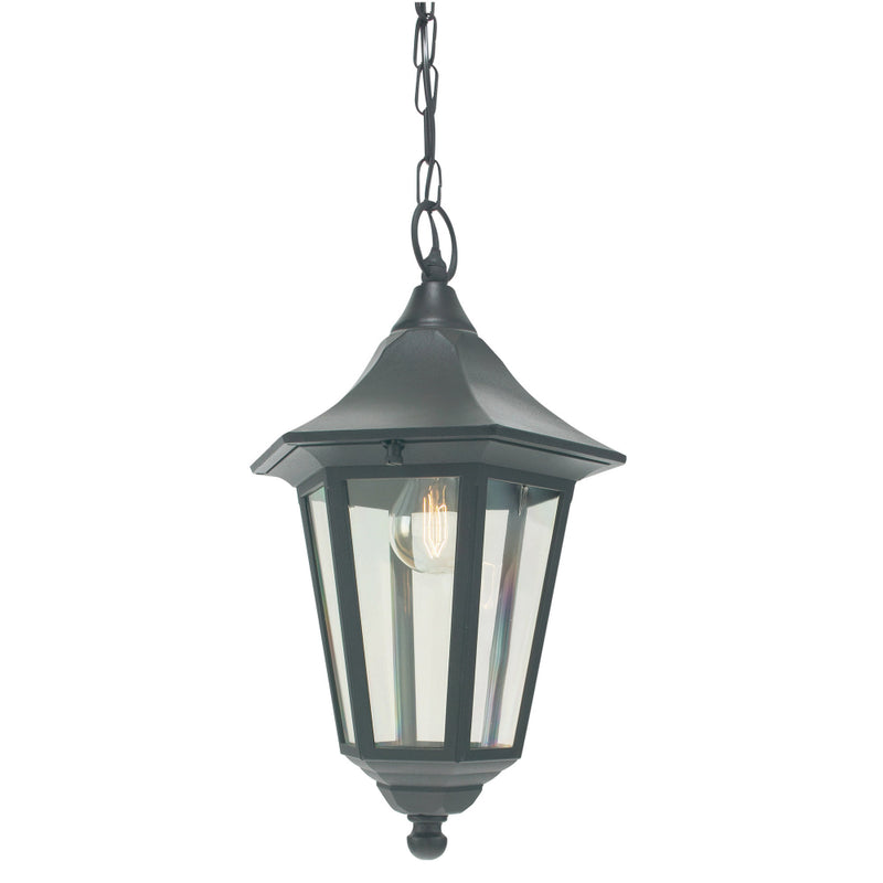 black outdoor wall light