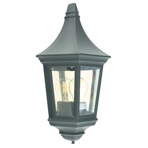 black outdoor wall light